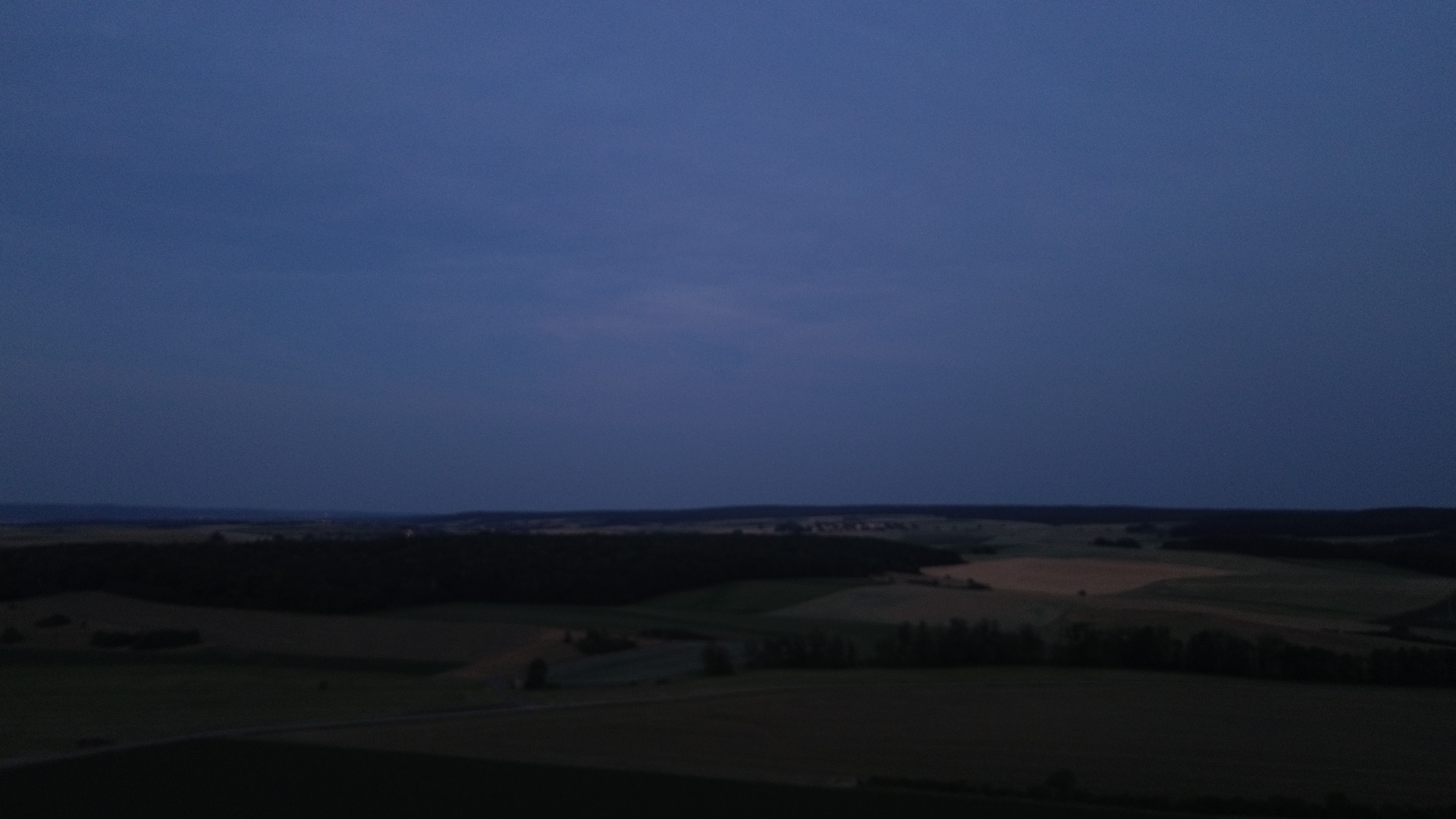 Abendstimmung über der Ebene