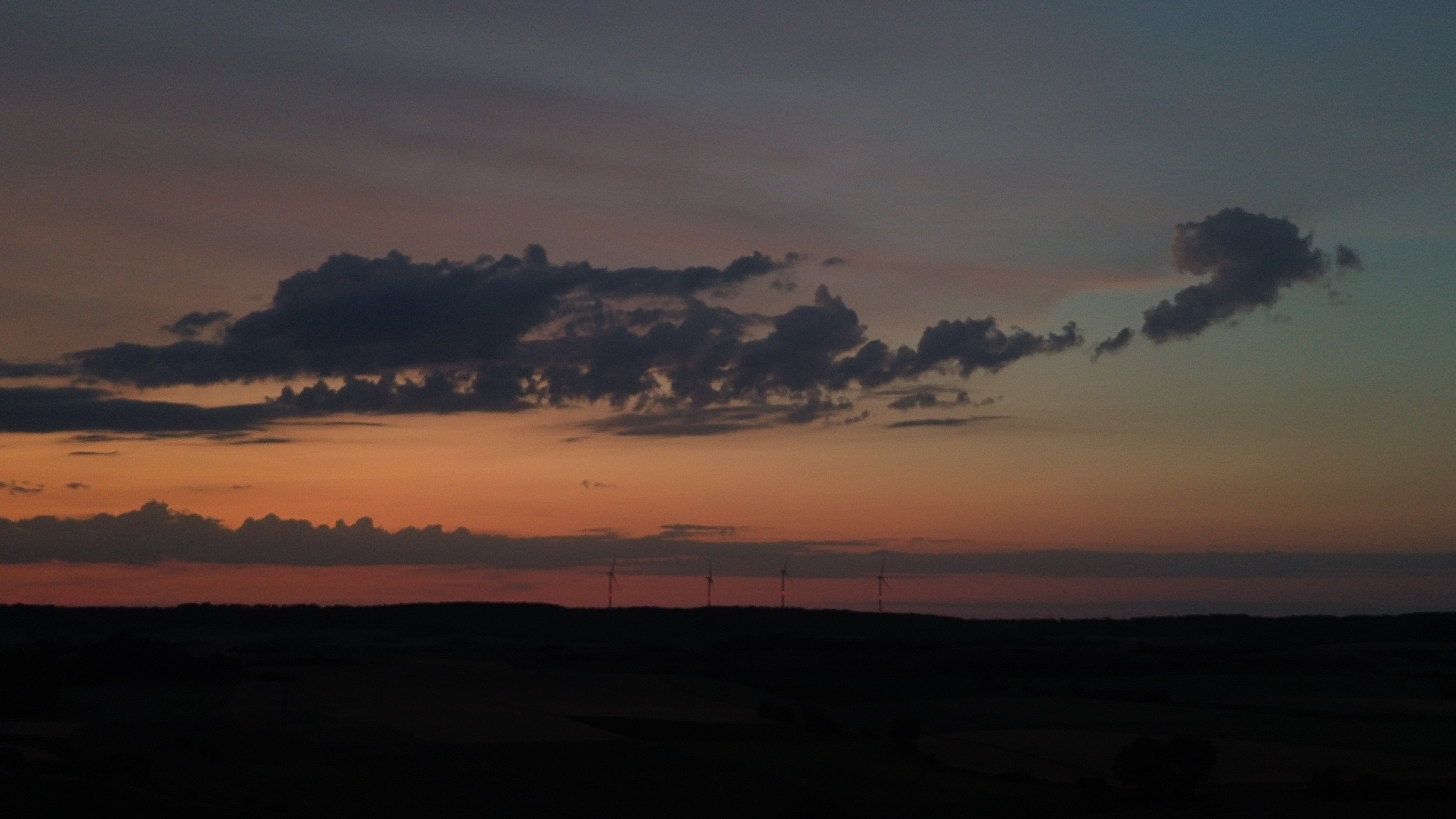 Orange und Blau